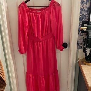 Sofia by Sofia Vergara Vibrant Red Long Sleeve Dress